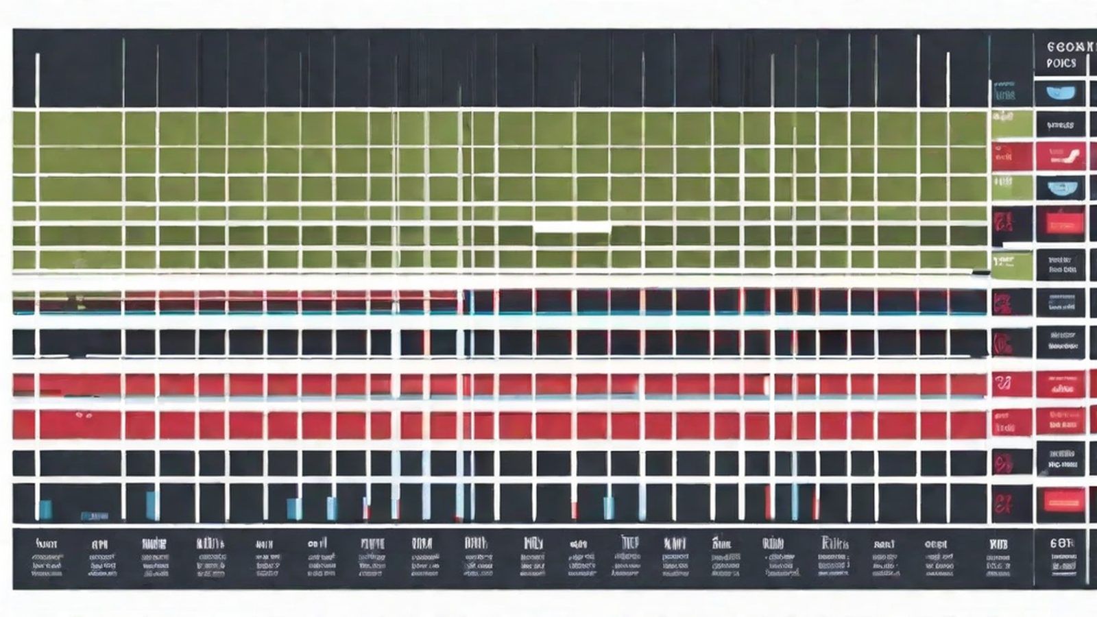 Abstract visualisation of tempo variation in match pacing